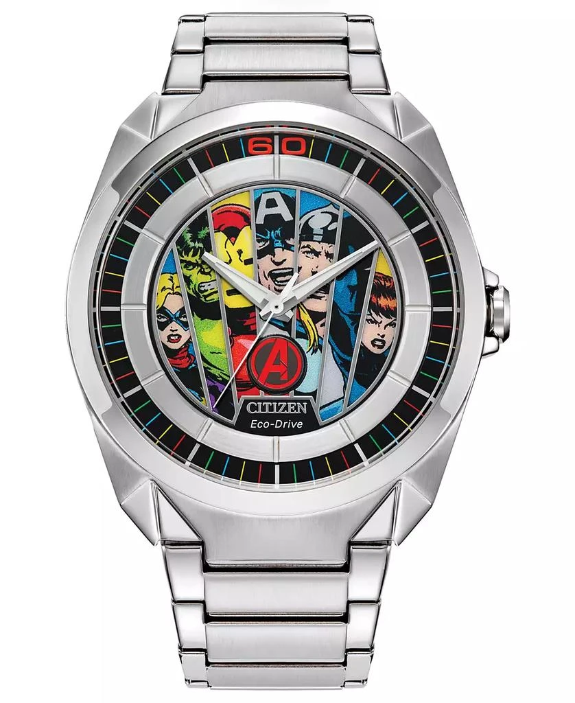 商品Citizen|Eco-Drive Men's Marvel Classic Avengers Stainless Steel Bracelet Watch 43mm,价格¥2569,第4张图片详细描述
