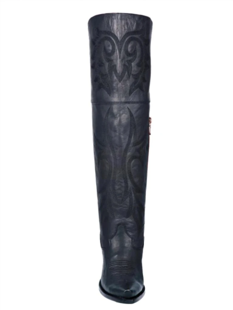 商品Dan Post|Jilted Knee High Leather Boots In Black,价格¥1626,第3张图片详细描述