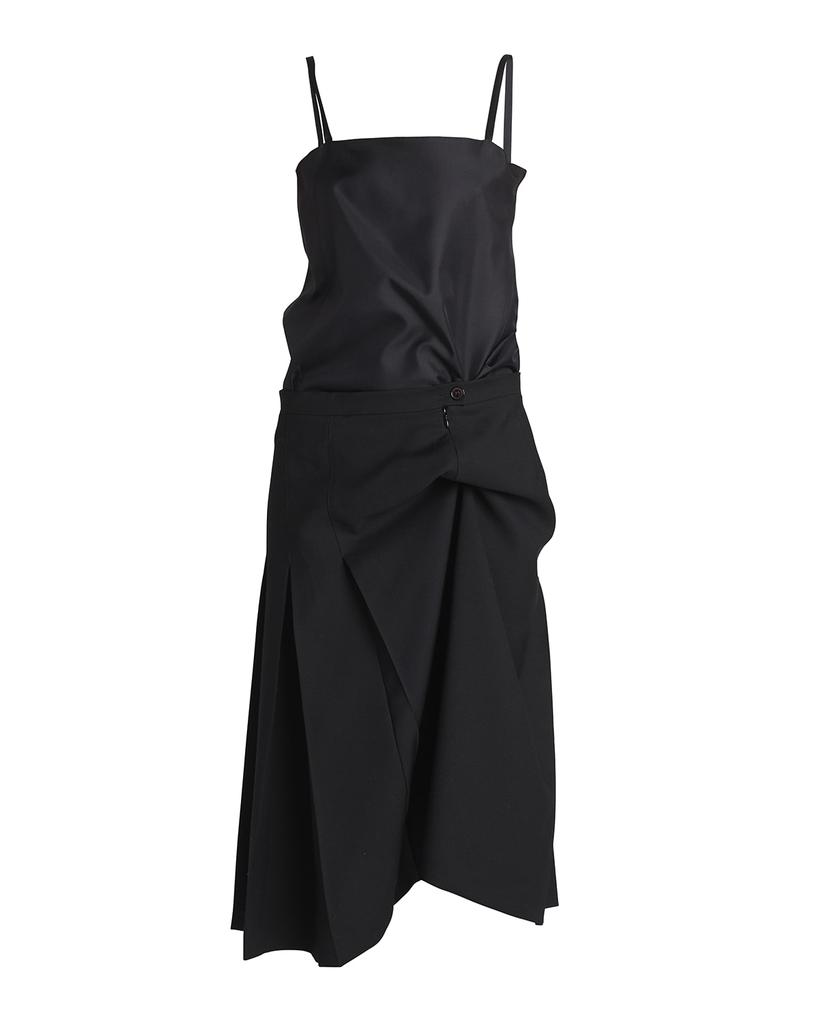 Mixed-Media Deconstructed Midi Dress商品第2张图片规格展示