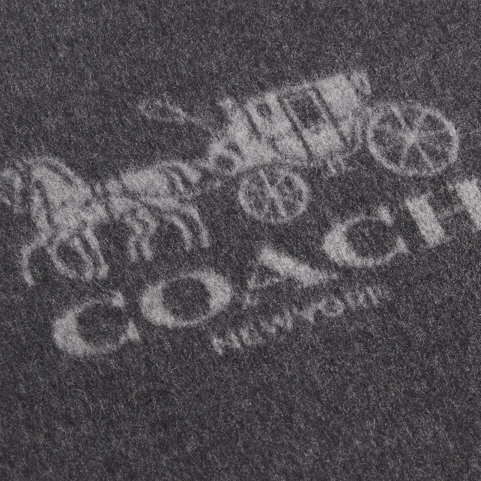 商品Coach|Coach Horse And Carriage Reversible Cashmere Muffler Scarf,价格¥1378,第3张图片详细描述