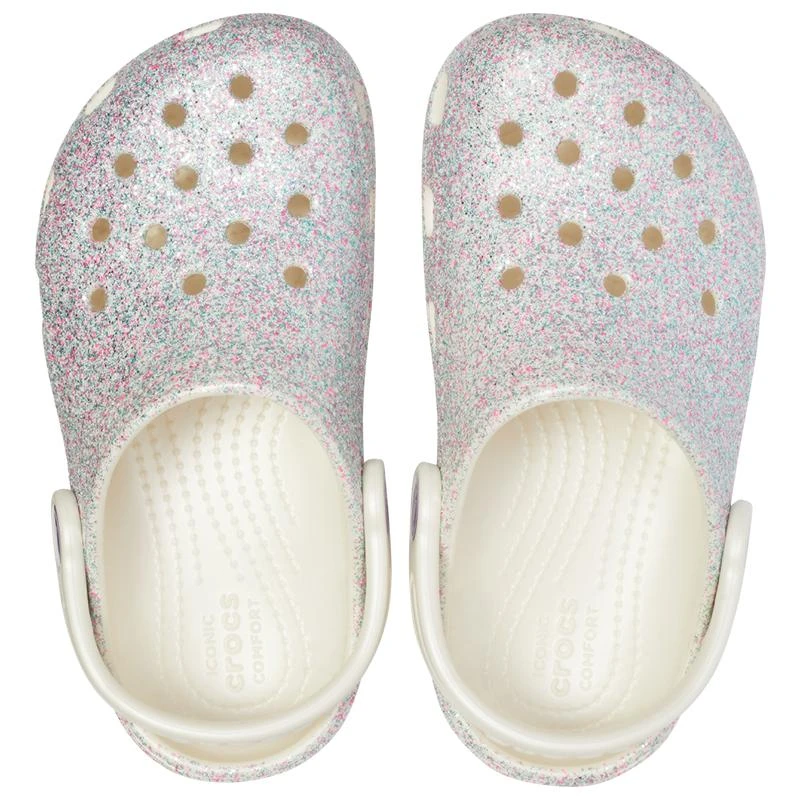 商品Crocs|Crocs Classic Glitter Clog - Girls' Toddler,价格¥301,第3张图片详细描述