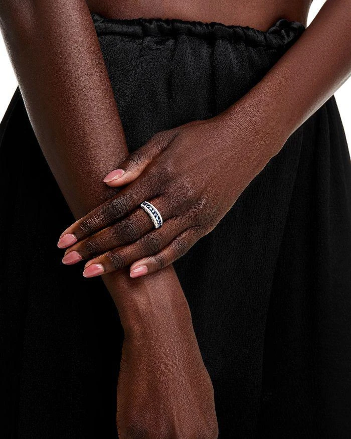 商品Bloomingdale's Fine Collection|Sapphire & Diamond Multi Row Ring in 14K White Gold,价格¥17833,第2张图片详细描述