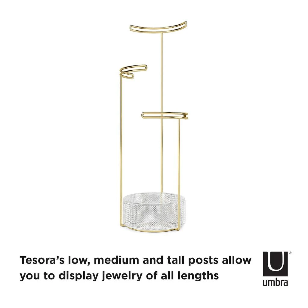 商品Umbra|Umbra Tesora Jewellery Stand - Brass,价格¥159,第5张图片详细描述
