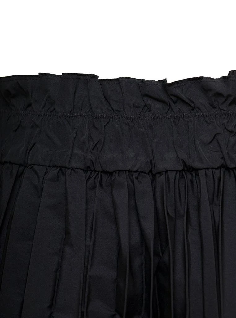 商品RED Valentino|Black Pleated Taffeta Skirt Red Valentino Woman,价格¥1983,第3张图片详细描述