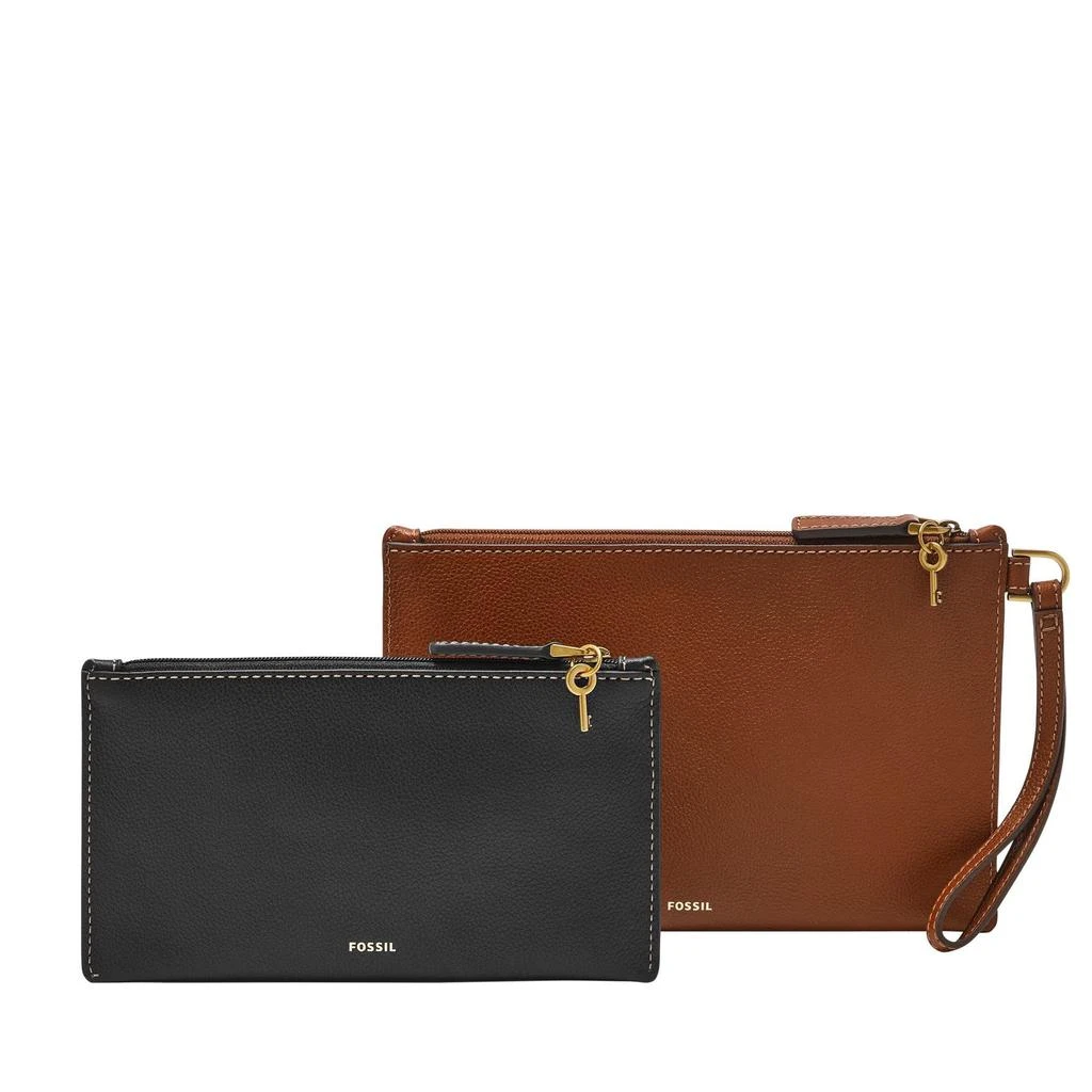 商品Fossil|Gift Set Leather Small/Large Wristlet,价格¥819,第1张图片