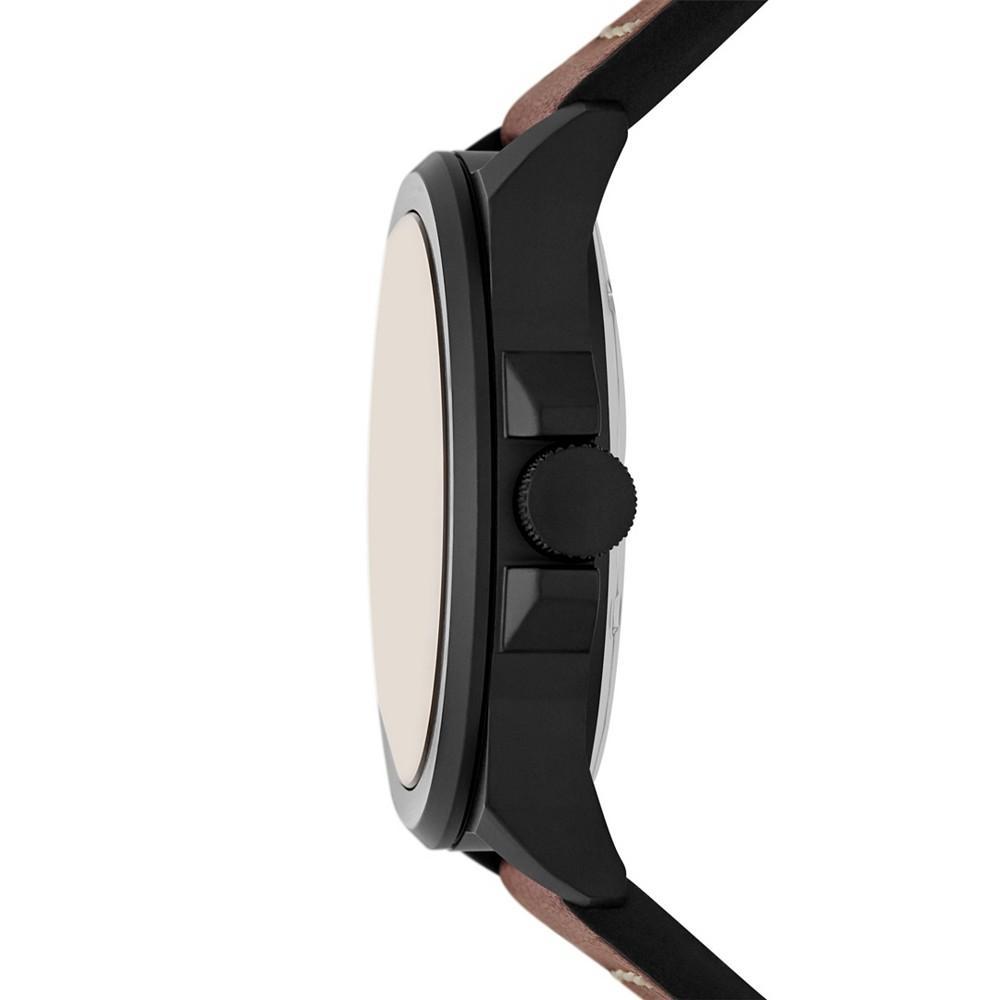 商品Fossil|Men's Bronson Brown Leather Strap Watch, 40mm,价格¥477,第4张图片详细描述