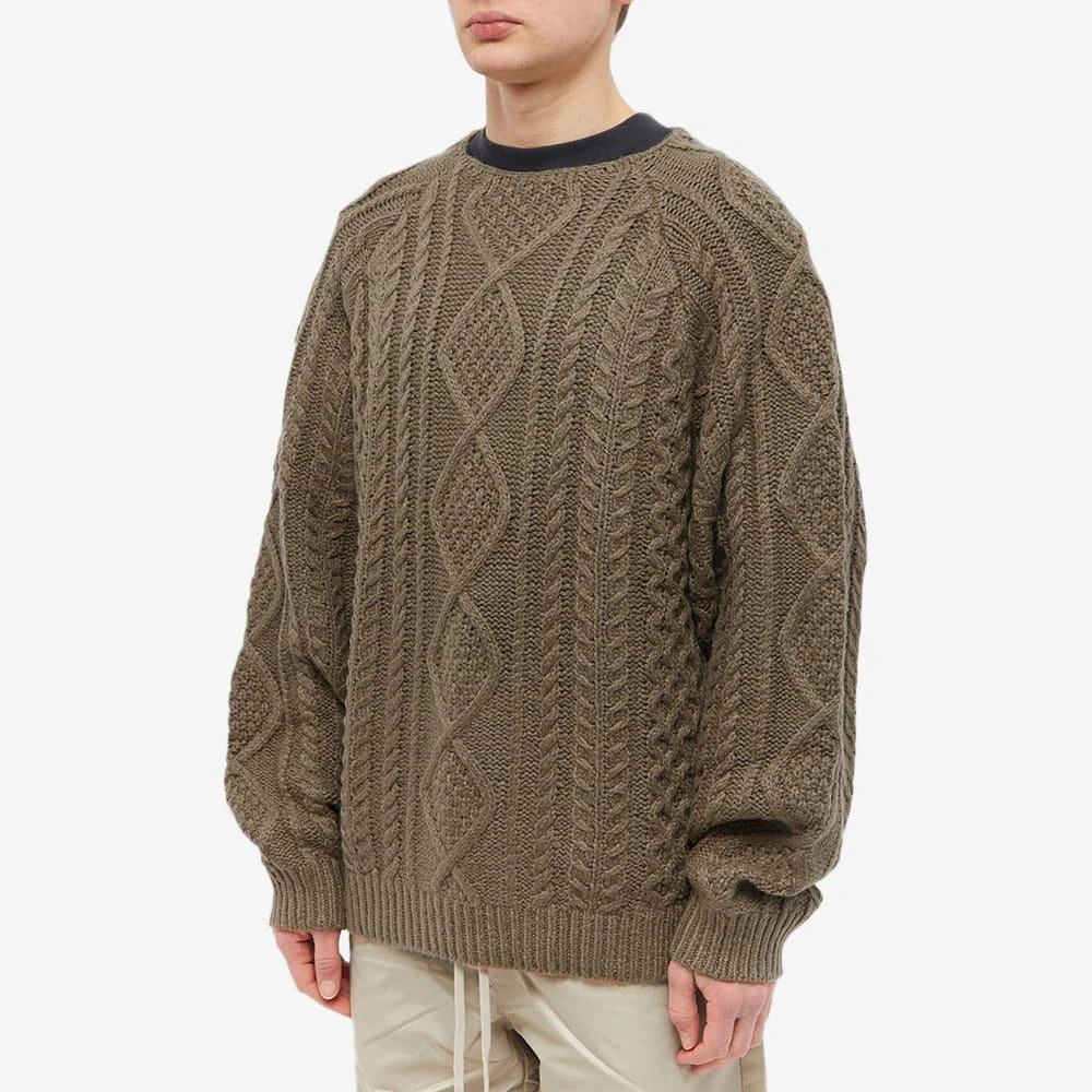 商品Essentials|Fear of God ESSENTIALS Cable Knit - Wood,价格¥637,第2张图片详细描述