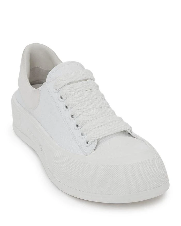 商品Alexander McQueen|Women's Deck Plimsoll Low Top Sneakers,价格¥1953,第3张图片详细描述