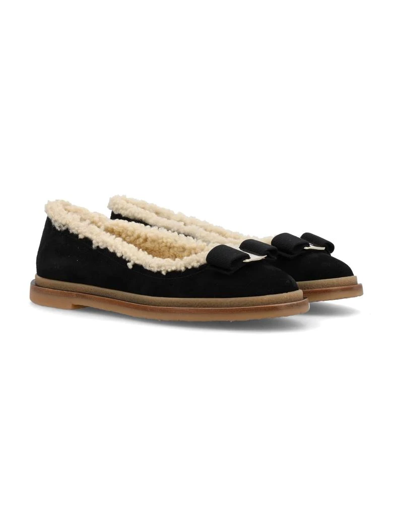 商品Salvatore Ferragamo|Salvatore Ferragamo Varina Winter Ballet Flat,价格¥3453,第2张图片详细描述
