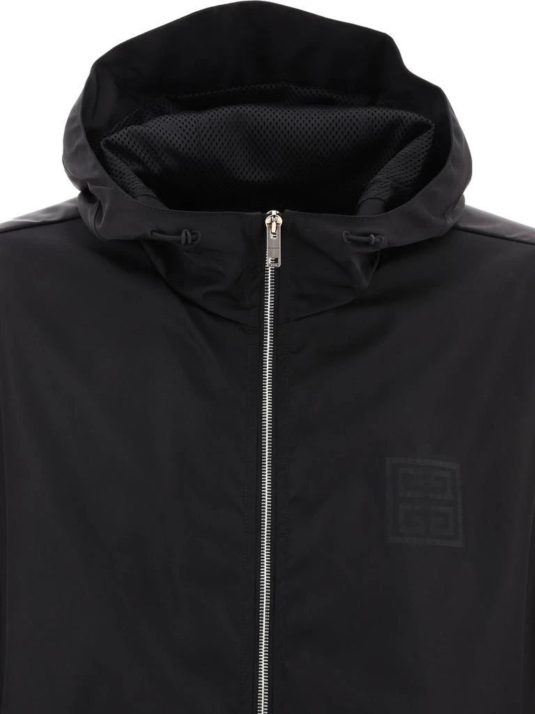 商品Givenchy|Windbreaker Jacket With Logo Jackets Black,价格¥6773,第3张图片详细描述