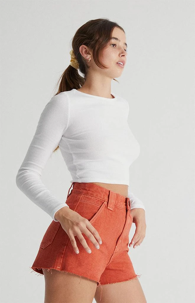 商品PacSun|Red Utility Cargo Shorts,价格¥110,第2张图片详细描述