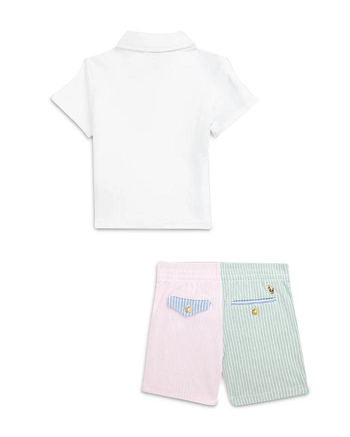 商品Ralph Lauren|Boys' Soft Cotton Polo Shirt & Mesh Shorts Set - Baby,价格¥260,第2张图片详细描述