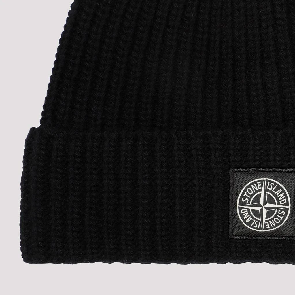商品Stone Island|STONE ISLAND  WOOL BEANIE HAT,价格¥1243,第3张图片详细描述
