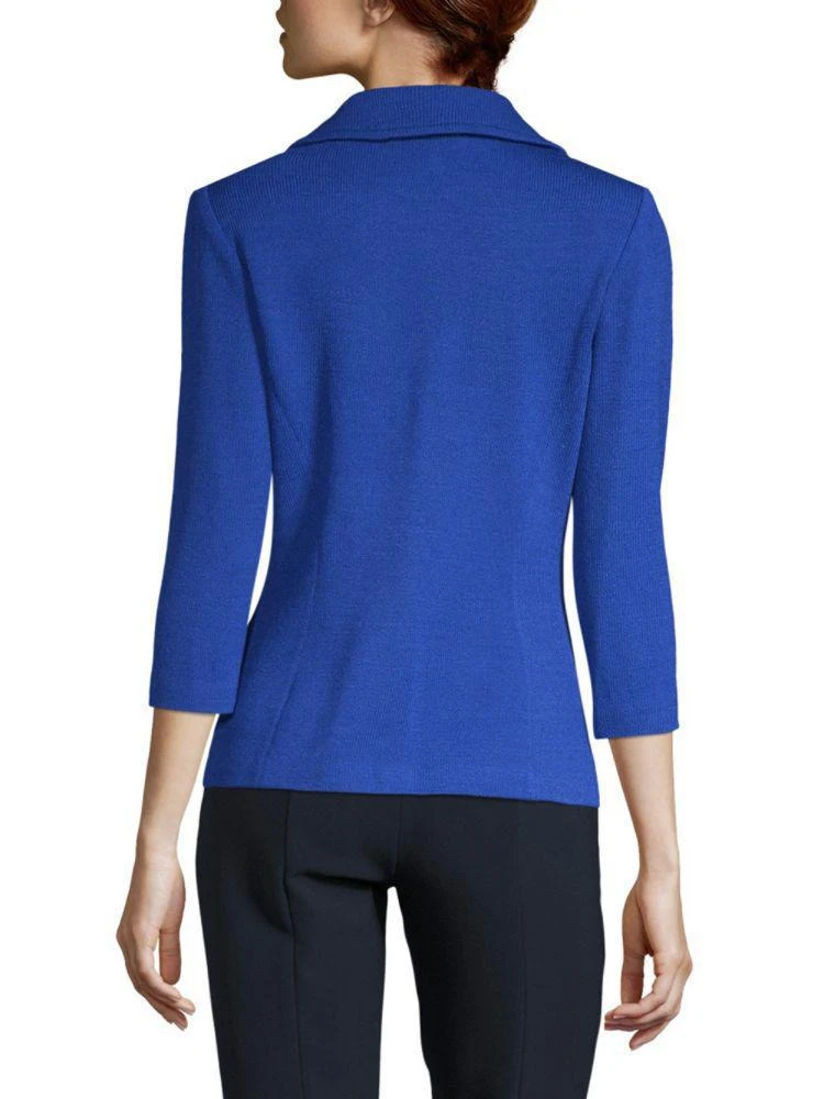 商品St. John|Santana Knitted Notch Lapel Jacket,价格¥5184,第2张图片详细描述
