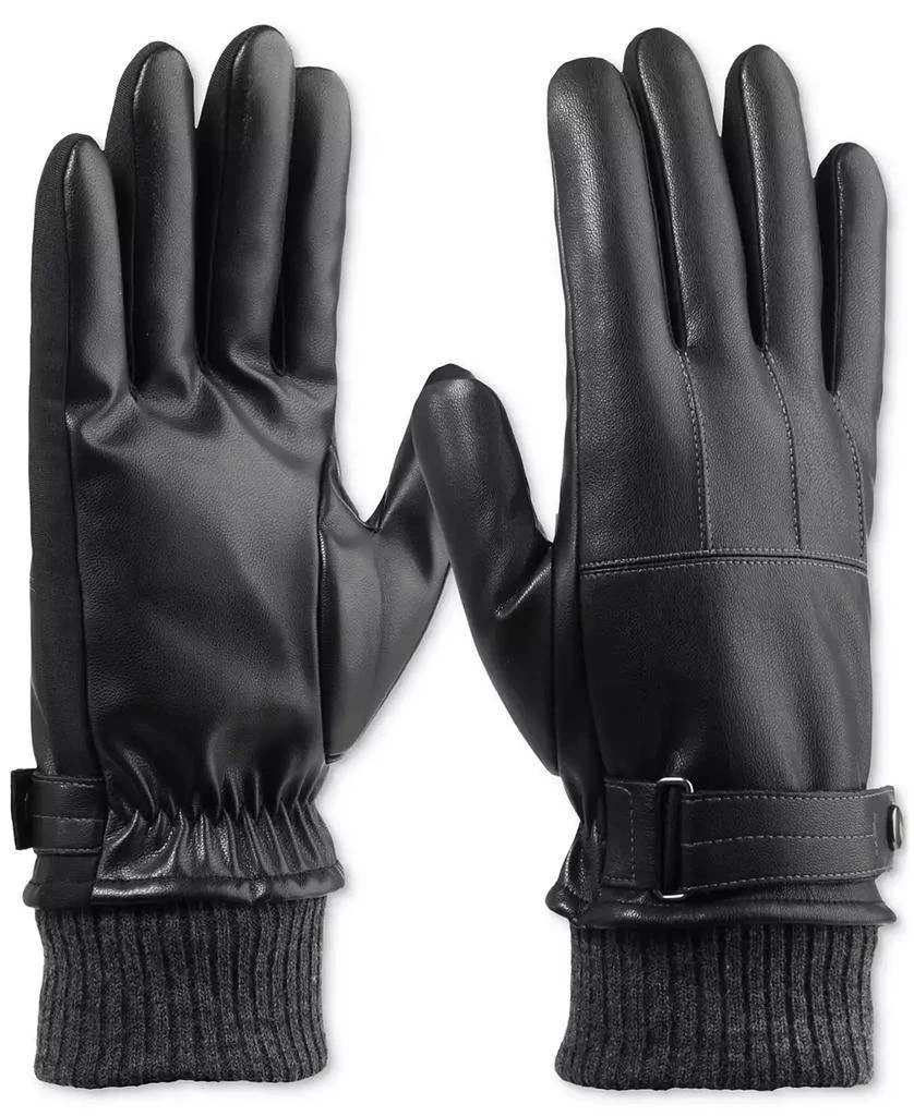 商品Isotoner Signature|Men's Touchscreen Insulated Gloves with Knit Cuffs,价格¥187,第1张图片