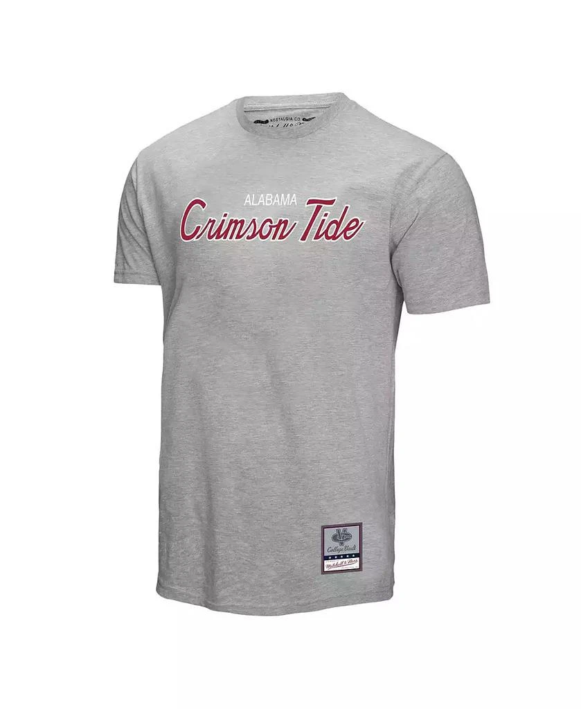 商品Mitchell & Ness|Men's Gray Alabama Crimson Tide Elite Script T-Shirt,价格¥282,第3张图片详细描述