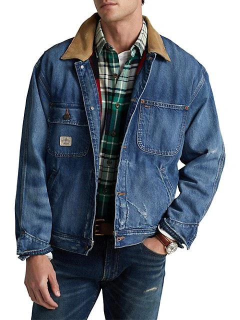 商品Ralph Lauren|Clinton Distressed Denim Jacket,价格¥1112,第3张图片详细描述