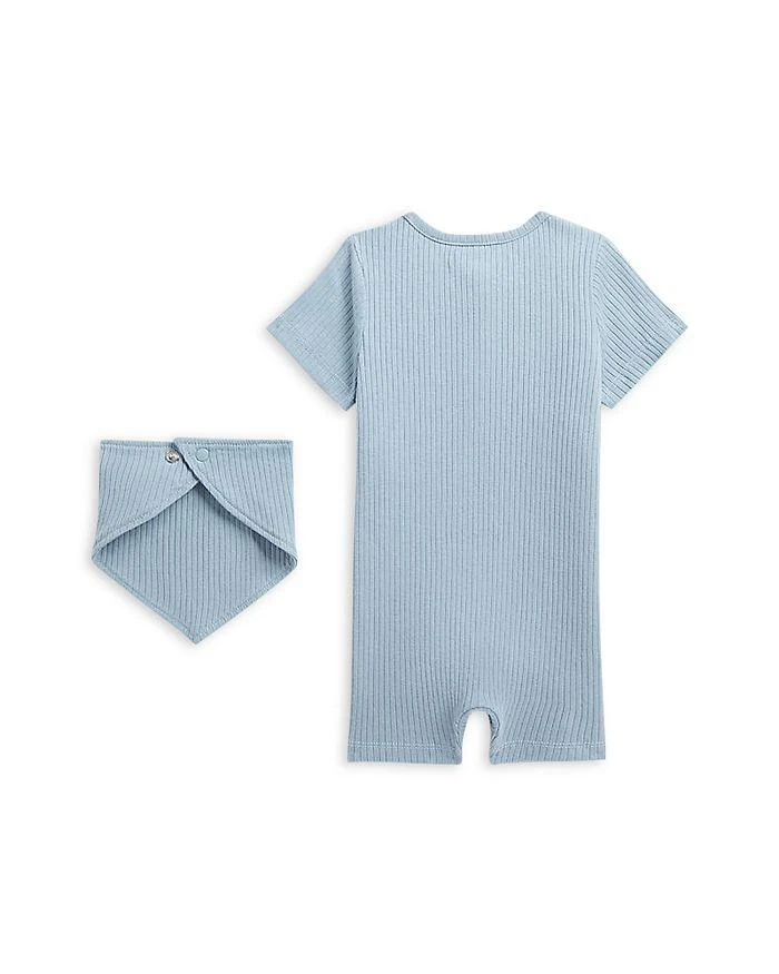 商品Ralph Lauren|Boys' Ribbed Cotton Shortall & Bib Set - Baby,价格¥175,第2张图片详细描述