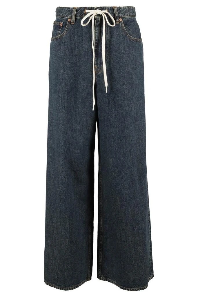 商品MM6|MM6 Maison Margiela Drawstring Wide-Leg Jeans,价格¥1898,第1张图片