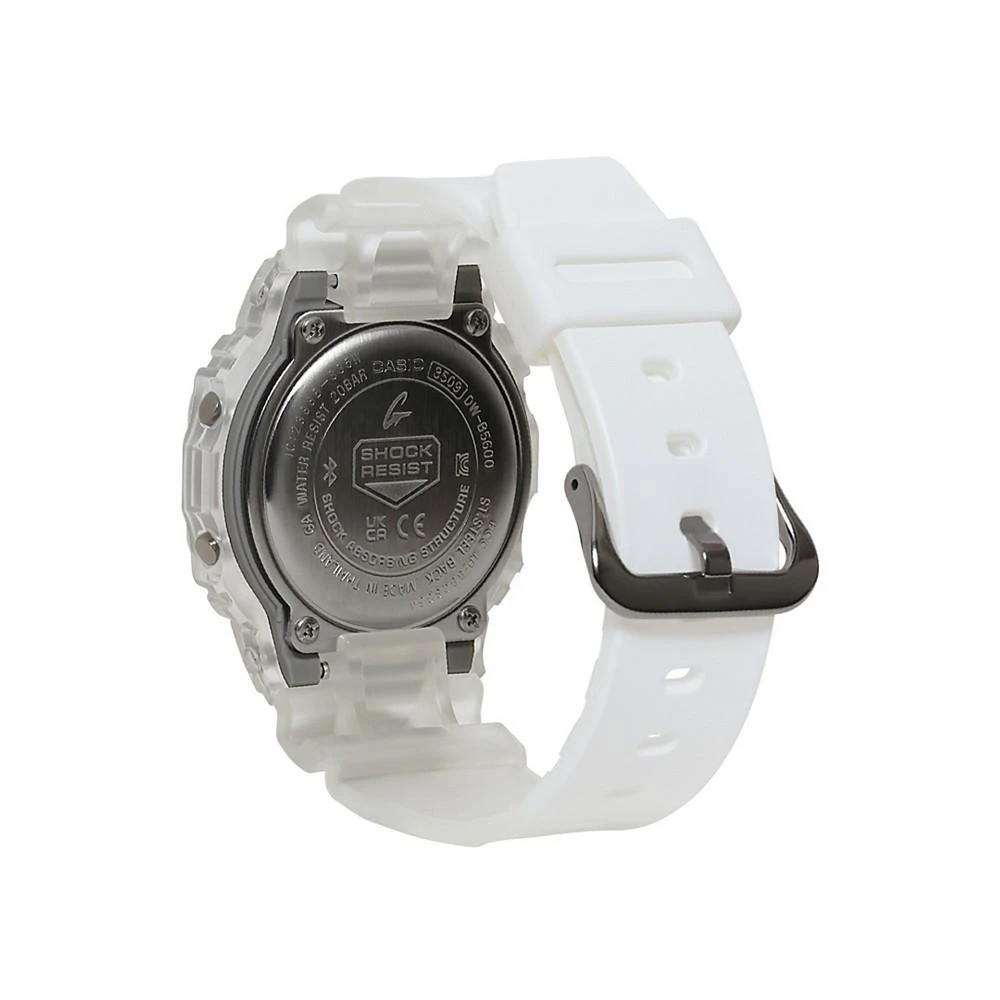 商品G-Shock|Men's Digital Quartz Clear Skeleton Resin Bluetooth Watch, 42.8mm DWB5600G-7,价格¥1047,第3张图片详细描述