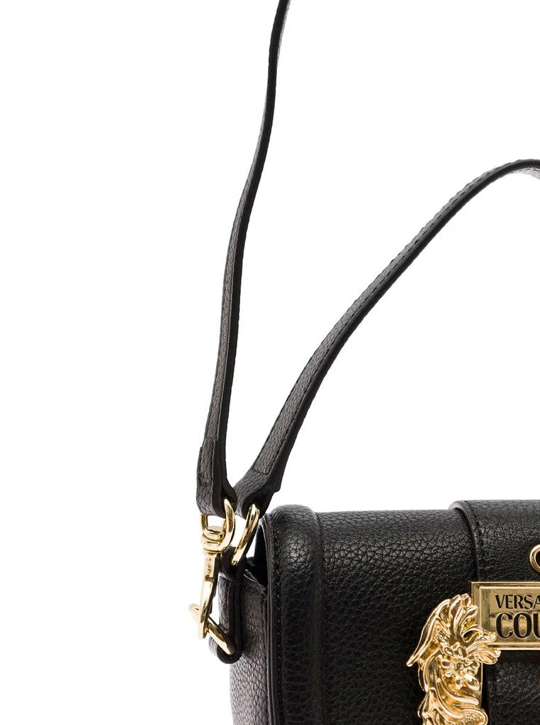 商品Versace|Black Crossbody Bag in Leatherette with Baroque Maxi Buckle VERSACE JEANS COUTURE Woman,价格¥1290,第3张图片详细描述