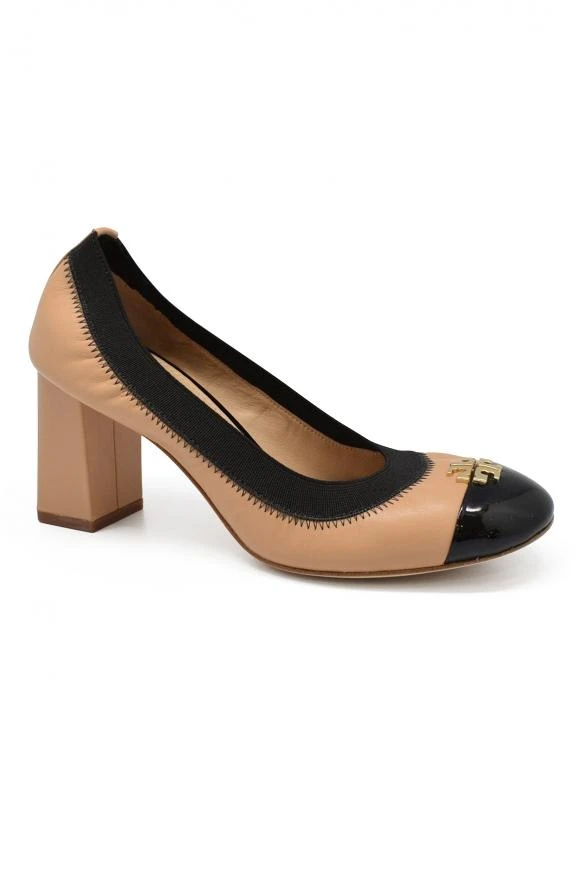 商品Tory Burch|Luxury shoes for women tory burch bicolor beige and black pumps,价格¥1682,第2张图片详细描述