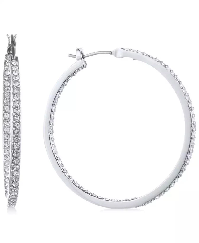 商品Givenchy|Medium Pavé Hoop Earrings 1-1/4",价格¥237,第1张图片