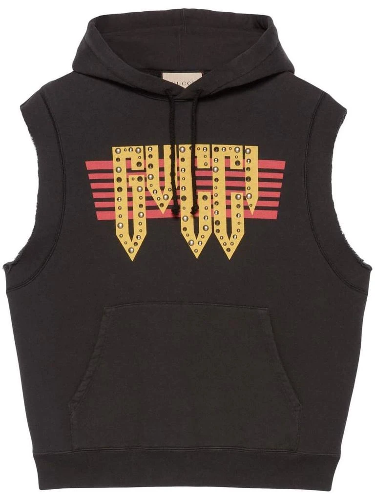 商品Gucci|GUCCI Logo sleeveless hoodie,价格¥5247,第1张图片