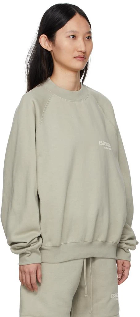 商品Essentials|Green Fleece Raglan Sweatshirt,价格¥376,第2张图片详细描述