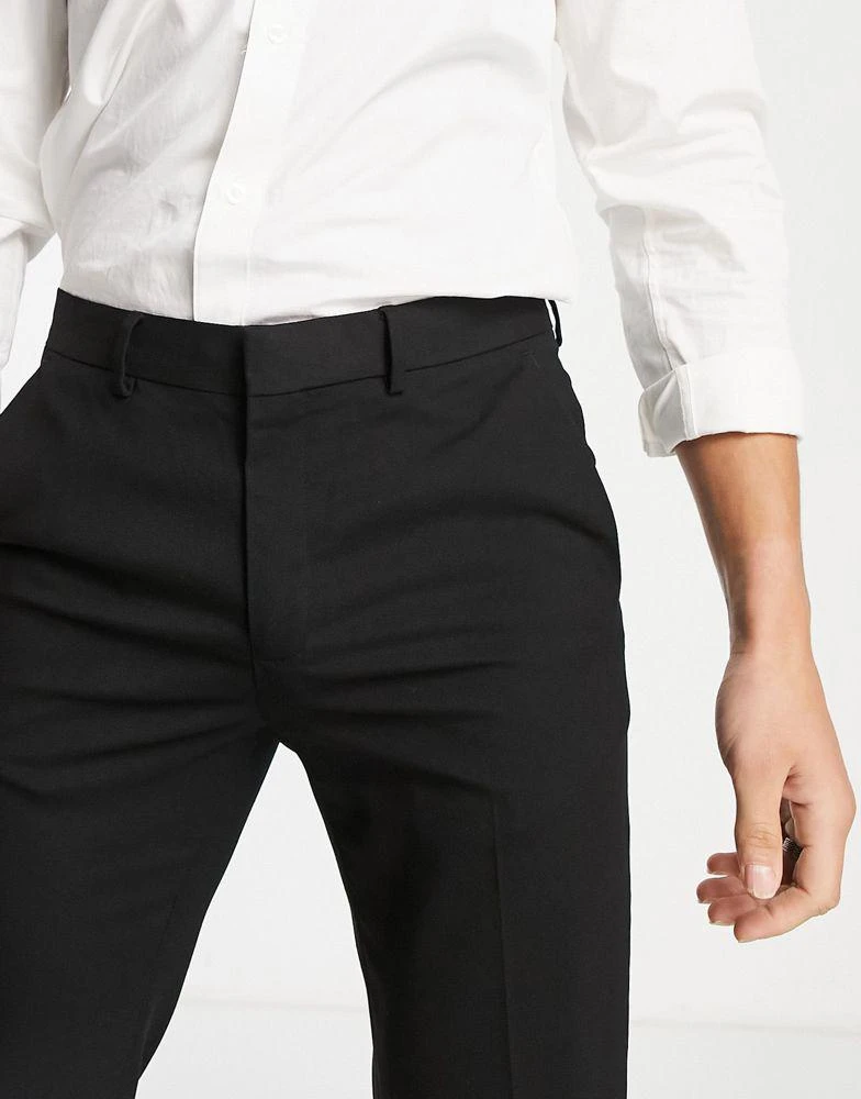 商品River Island|River Island skinny smart trousers in black,价格¥241,第3张图片详细描述