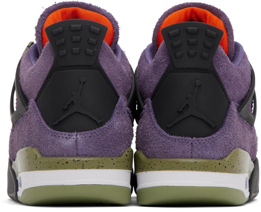 商品Jordan|Purple Air Jordan 4 Retro Sneakers,价格¥1414,第4张图片详细描述