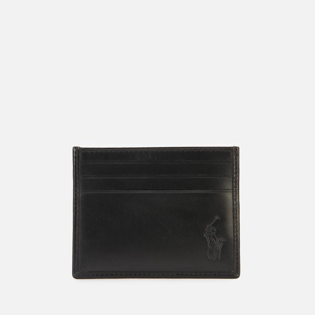 商品Ralph Lauren|Polo Ralph Lauren Men's Small Polo Pony Cardholder - Black/White,价格¥345,第2张图片详细描述