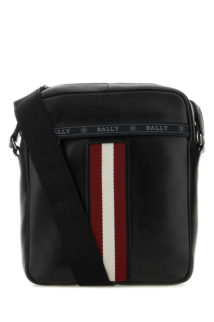 商品Bally|Bally Logo Printed Striped Zipped Messenger Bag,价格¥4412,第1张图片