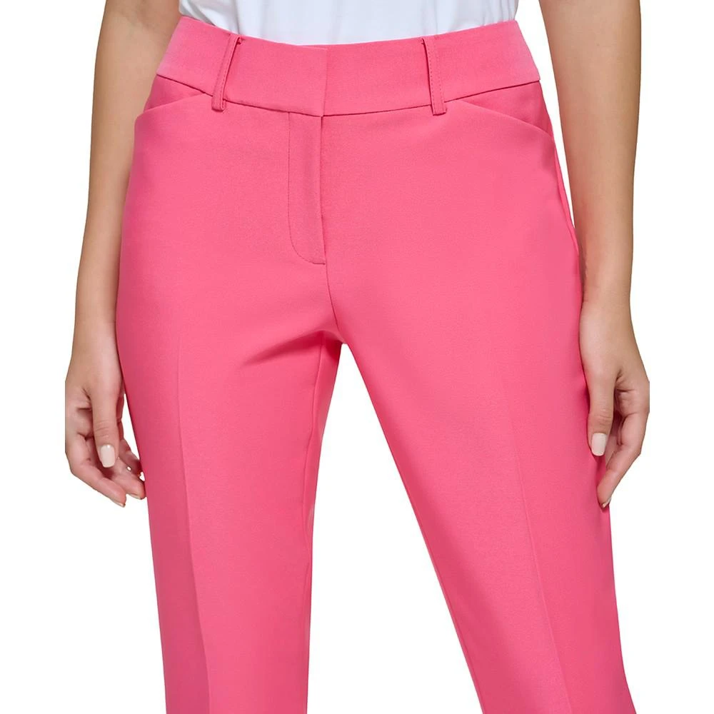 商品Tommy Hilfiger|Women's Solid Slim-Fit Straight-Leg Trouser Pants,价格¥746,第4张图片详细描述