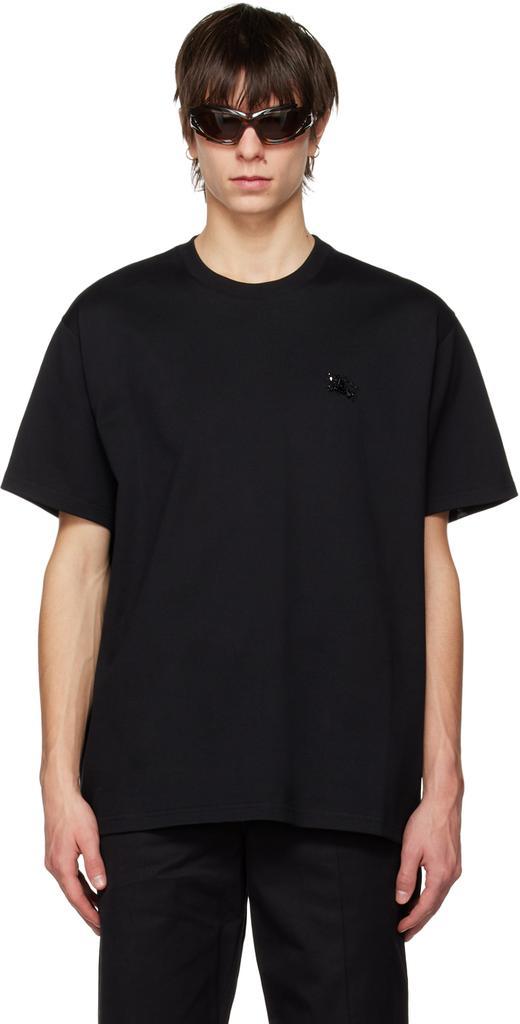 商品Burberry|Black Crystal-Cut T-Shirt,价格¥4039,第1张图片
