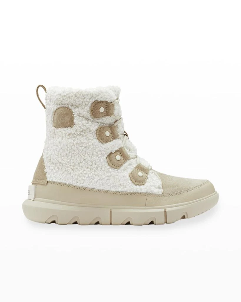 商品SOREL|Explorer II Joan Faux-Fur Lace Boots,价格¥460,第1张图片