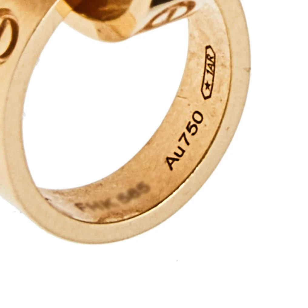 商品[二手商品] Cartier|Cartier Love Interlocking 2 Hoops 18K Rose Gold Pendant Necklace,价格¥13703,第4张图片详细描述