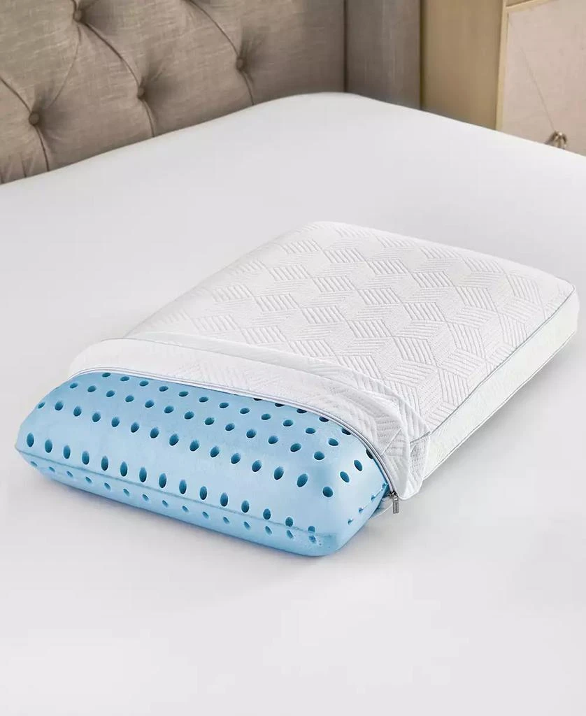 商品ProSleep|Gusseted Hi-Cool Memory Foam Pillow, Oversized, Created for Macy's,价格¥1794,第5张图片详细描述
