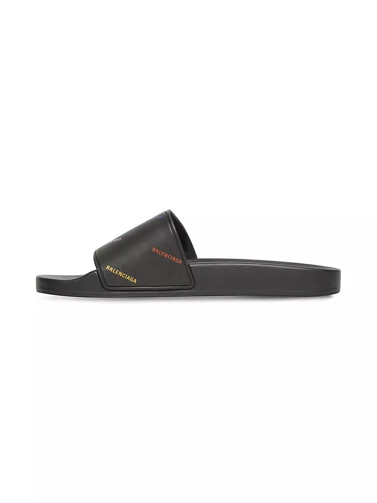 商品Balenciaga|Pride 22 Pool Slide Sandal Allover Logo,价格¥2320,第3张图片详细描述