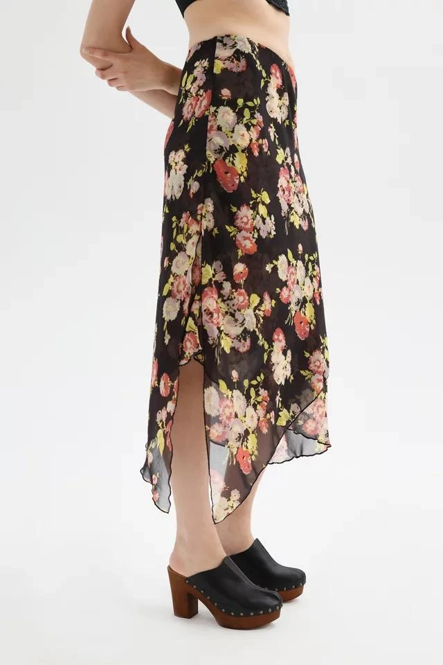商品Urban Outfitters|UO Marisol Layered Floral Midi Skirt,价格¥75,第4张图片详细描述