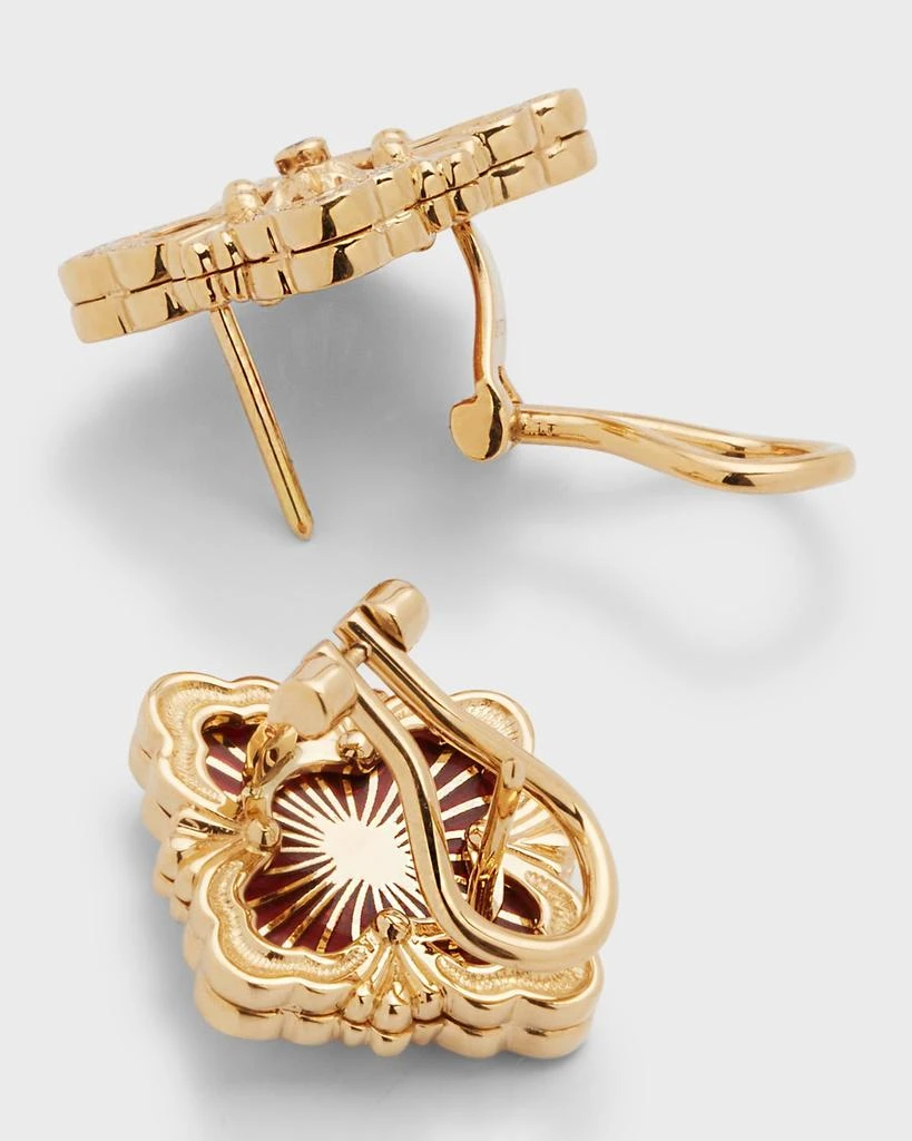 Opera Tulle 18K Enamel Diamond Earrings 商品