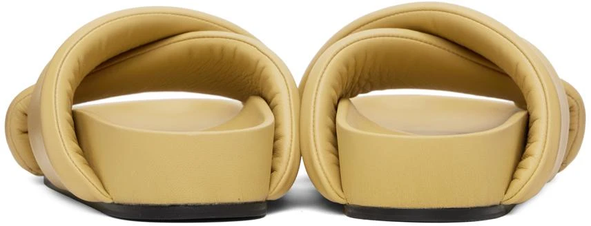 商品Jil Sander|Beige Padded Slides,价格¥1480,第2张图片详细描述