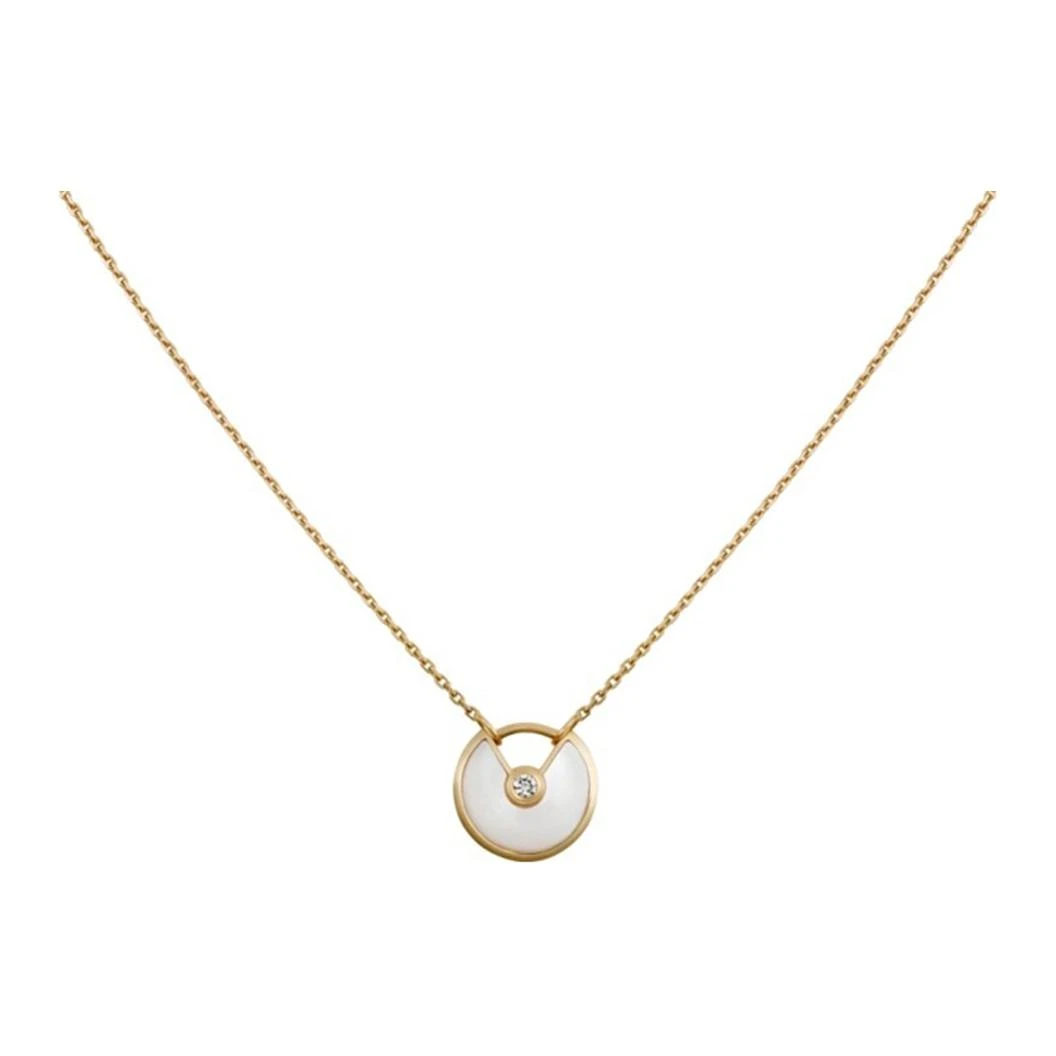 商品[国内直发] Cartier|CARTIER卡地亚 Amulette de 系列 气质时尚轻奢 超小号款 18K金 项链 女款 金色,价格¥12730,第9张图片详细描述