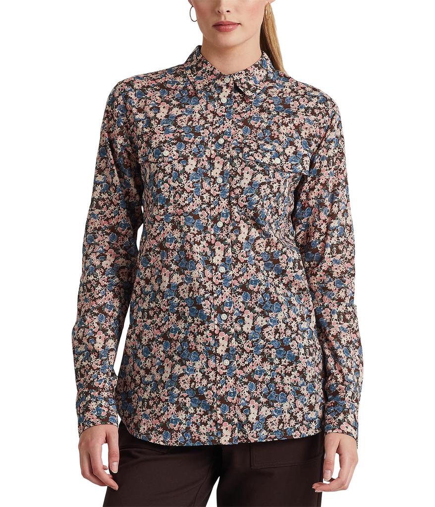 Floral Cotton Voile Shirt商品第1张图片规格展示