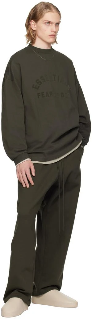 商品Essentials|Gray Crewneck Long Sleeve T-Shirt,价格¥627,第4张图片详细描述