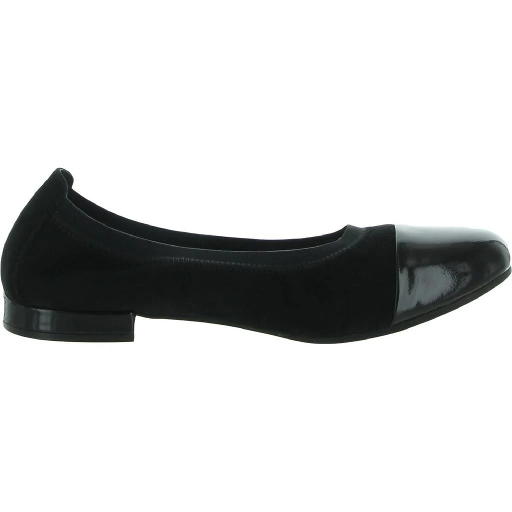 商品David Tate|David Tate Womens Nicole Suede Cap Toe Ballet Flats,价格¥145,第4张图片详细描述