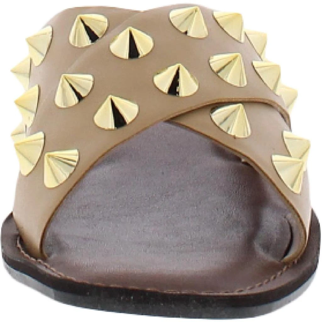 商品Steve Madden|Steve Madden Womens Cross Faux Leather Studded Flat Sandals,价格¥108,第5张图片详细描述