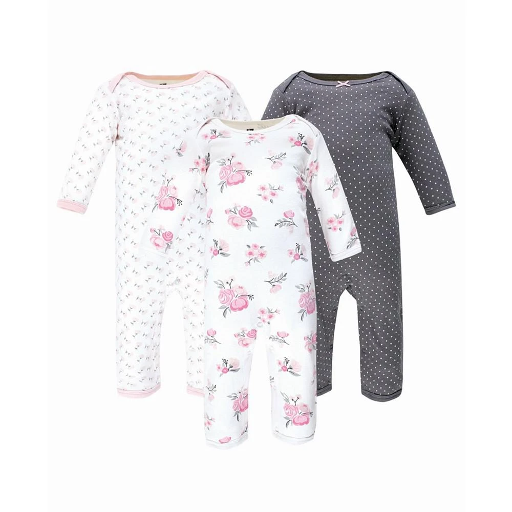商品Hudson|Baby Girls Cotton Coveralls, Pack of 3,价格¥166,第1张图片