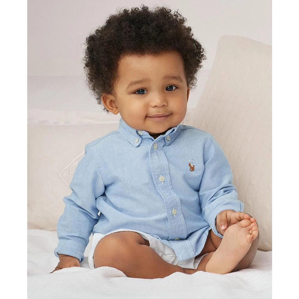 商品Ralph Lauren|Baby Boys Cotton Oxford Button Shirt,价格¥338,第1张图片