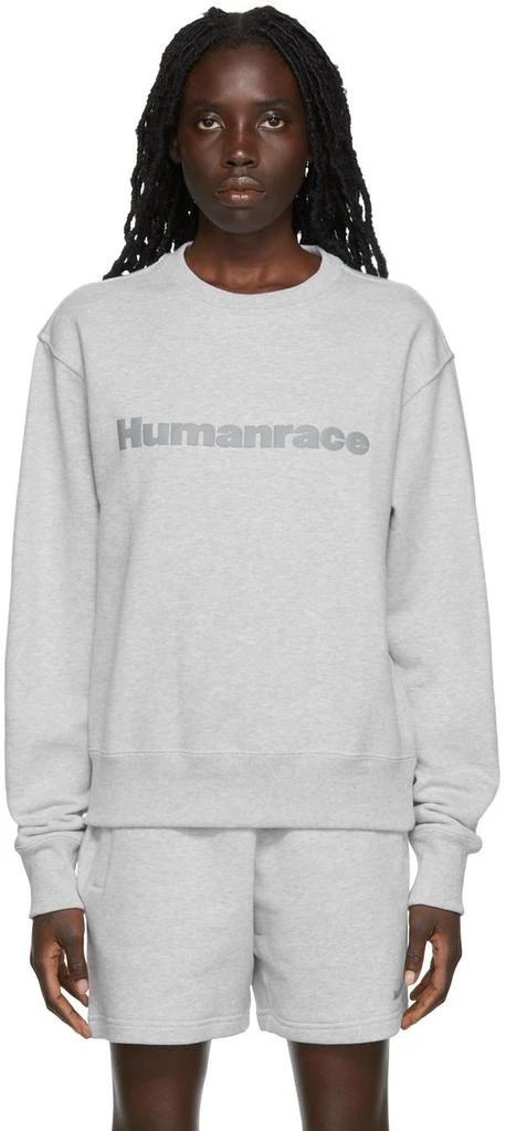 商品Adidas|Gray Humanrace Basics Cotton Sweatshirt,价格¥474,第1张图片